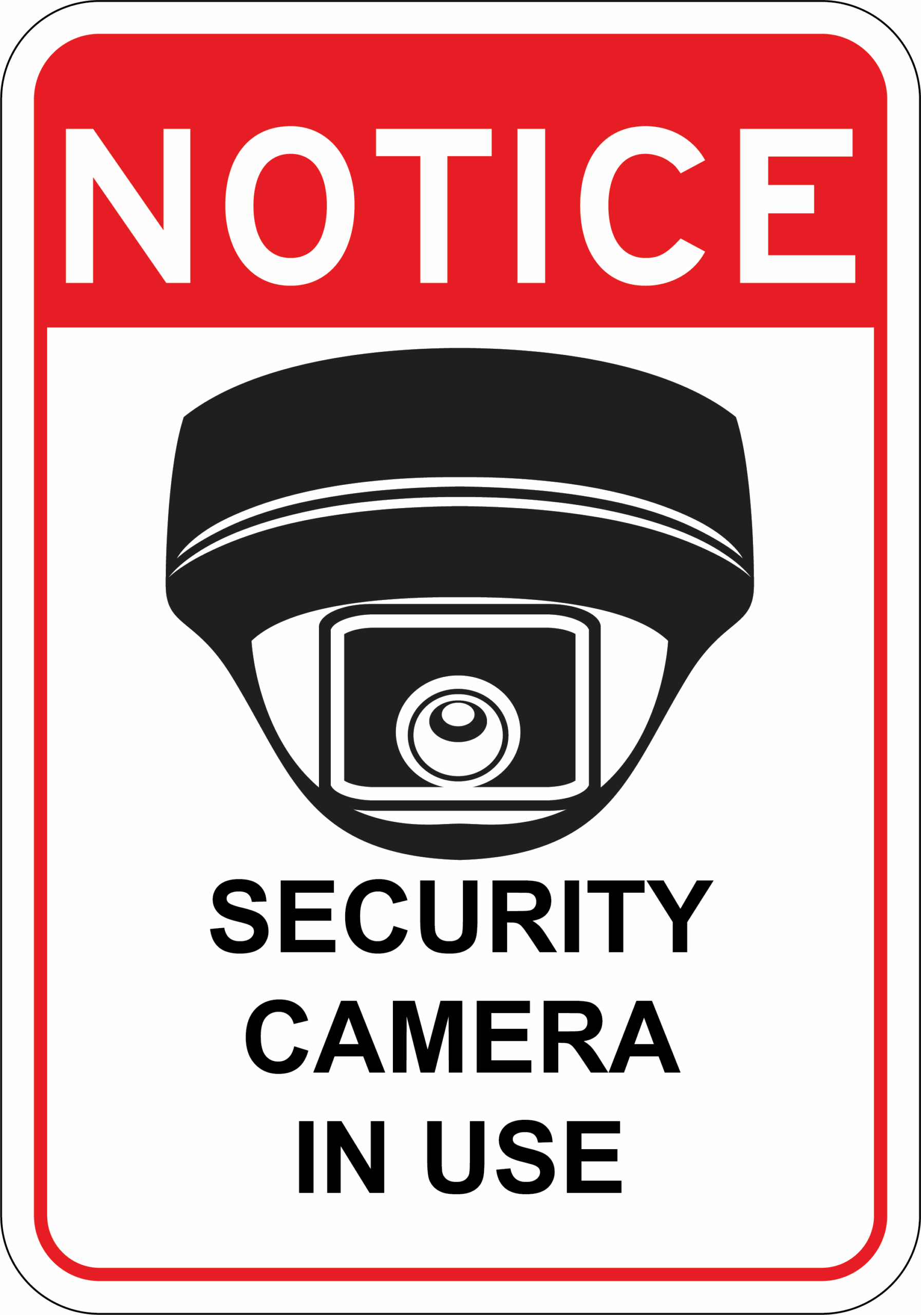 7 X10 Notice Security Camera In Use Sign SIGN WISE