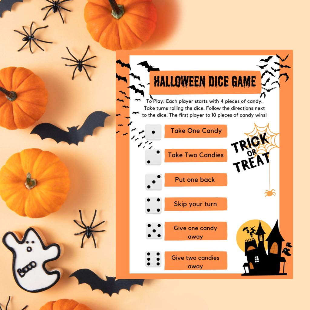 FREE Halloween Dice Game Engineering Evening