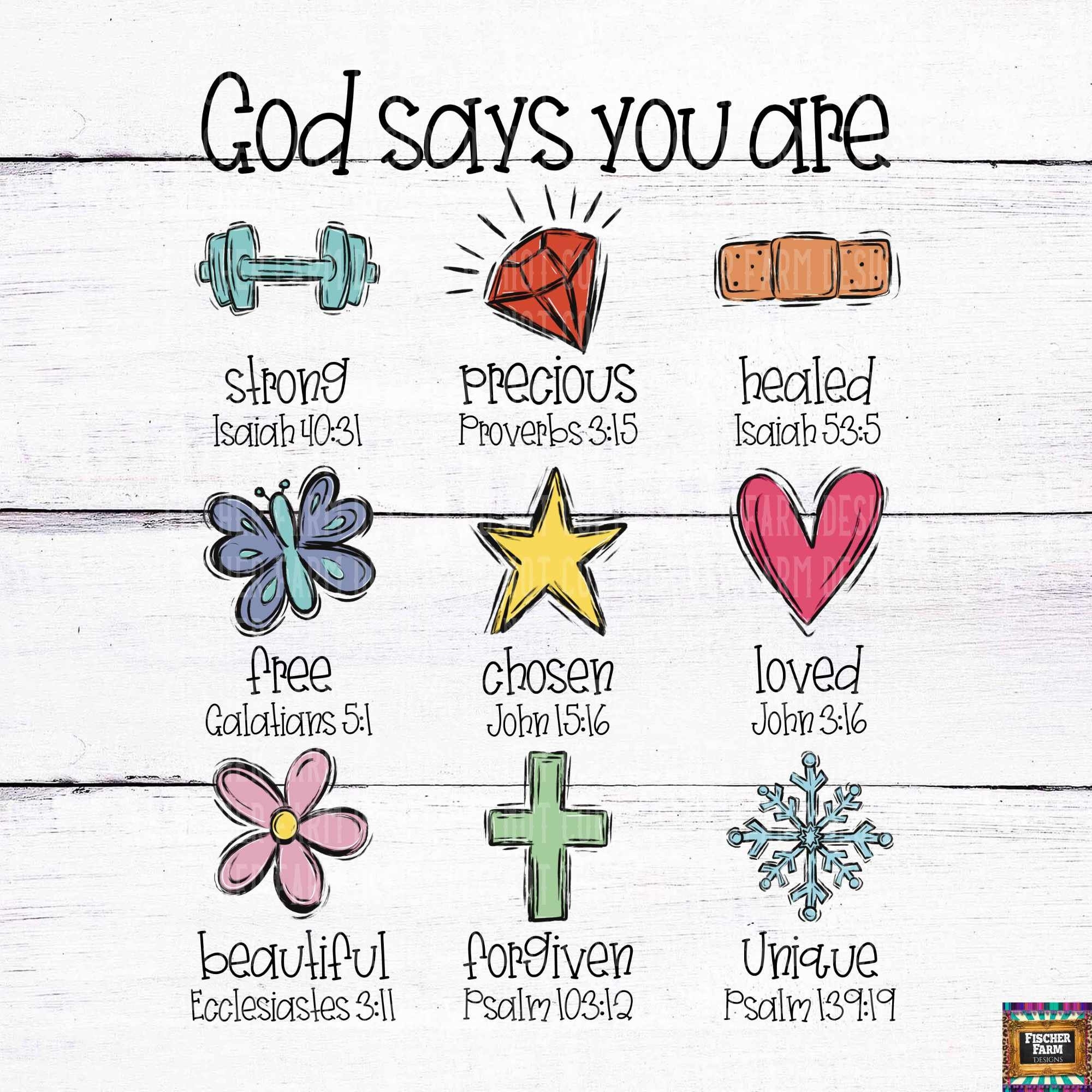 God Says You Are Unique Etsy