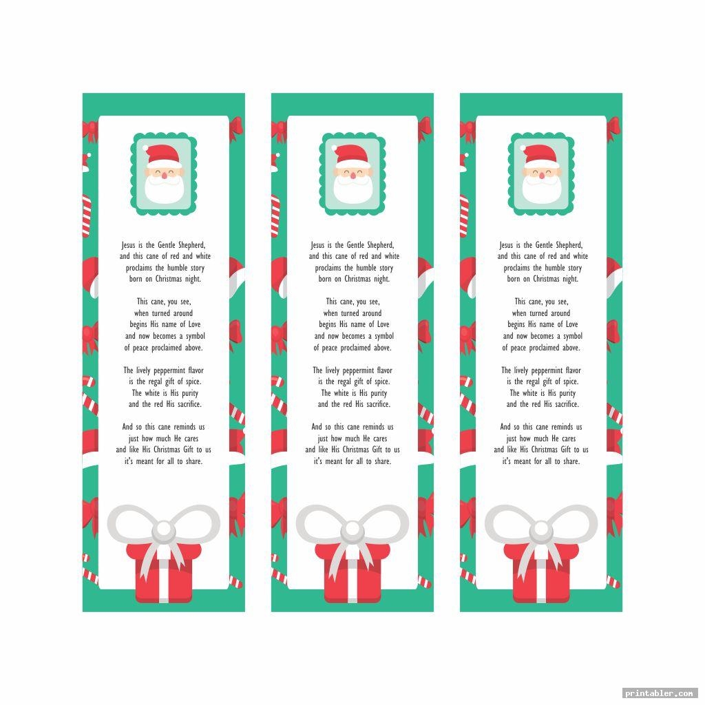 Printable Candy Cane Legend Printable Party Favors