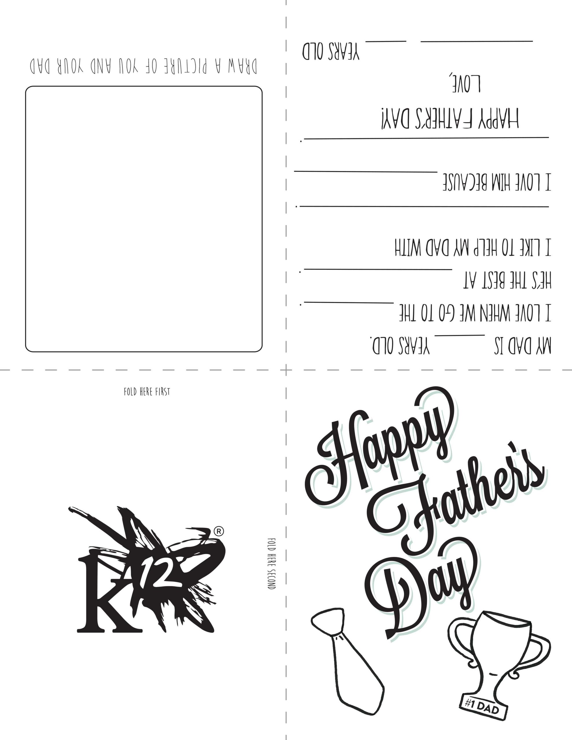 Printable Father S Day Card For Kids To Make Learning Liftoff