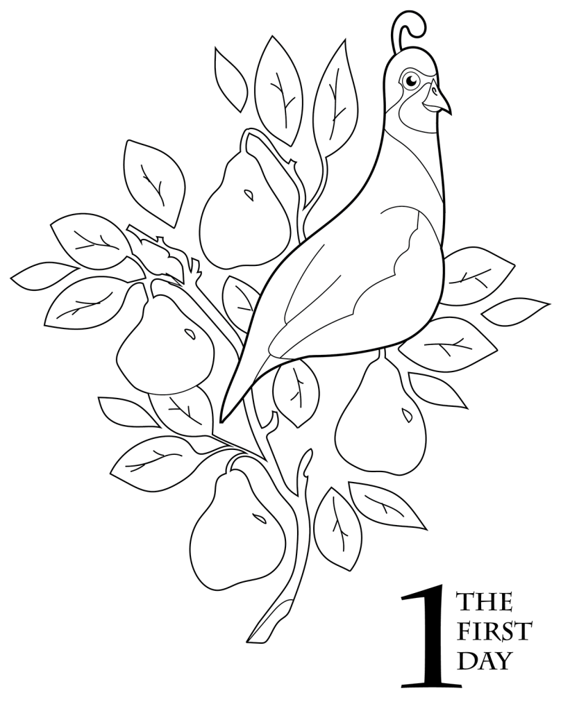 The 12 Days Of Christmas Coloring Book