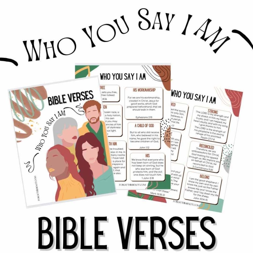 Who I Am In Christ Bible Verses For Identity Forget Him Knot